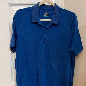 Icebreaker Men’s Merino Wool Polo in Blue - Size Large